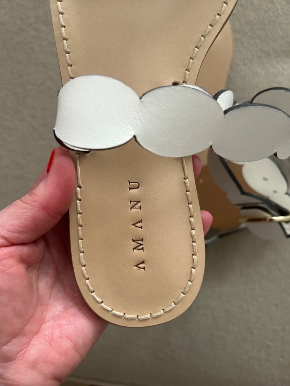 Amanu sandals white size 38 - Picture 2 of 4